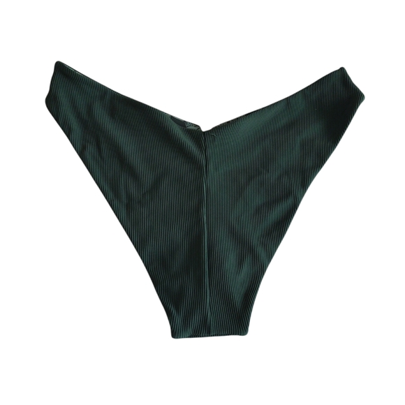 NWT Popflex Large Green Ribbed Bikini Bottom - Picture 2 of 11